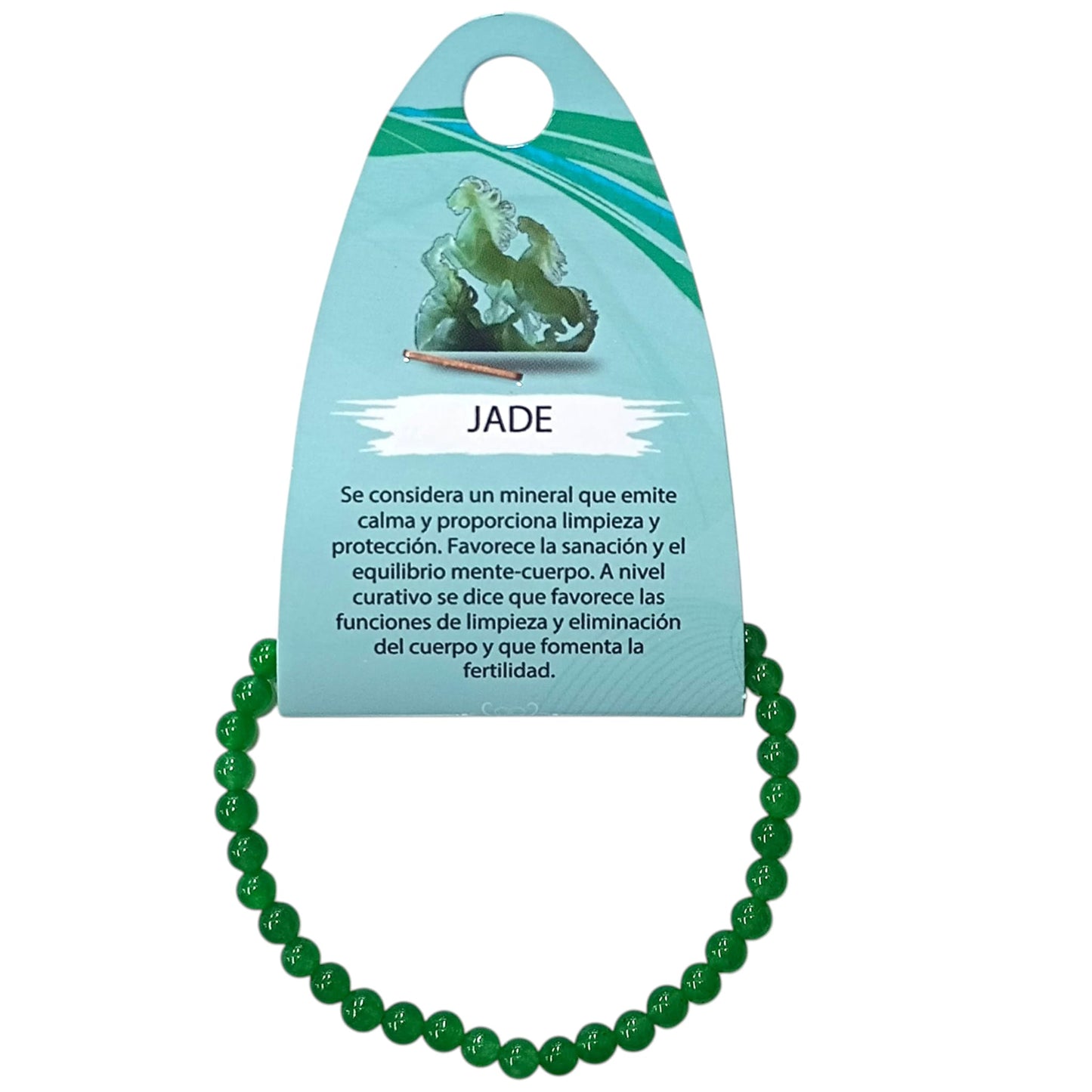 Pulsera Piedra Natural Jade Verde 4 mm Ref: 600604221
