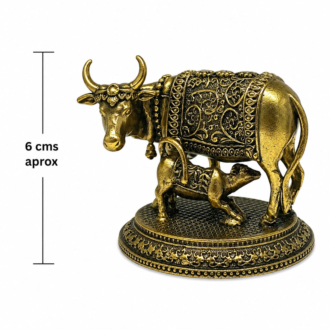 Figura En Latón Toro Nandi Vehiculo Vahana 6 Aprox UNIDADES LIMITADAS REF 600304375