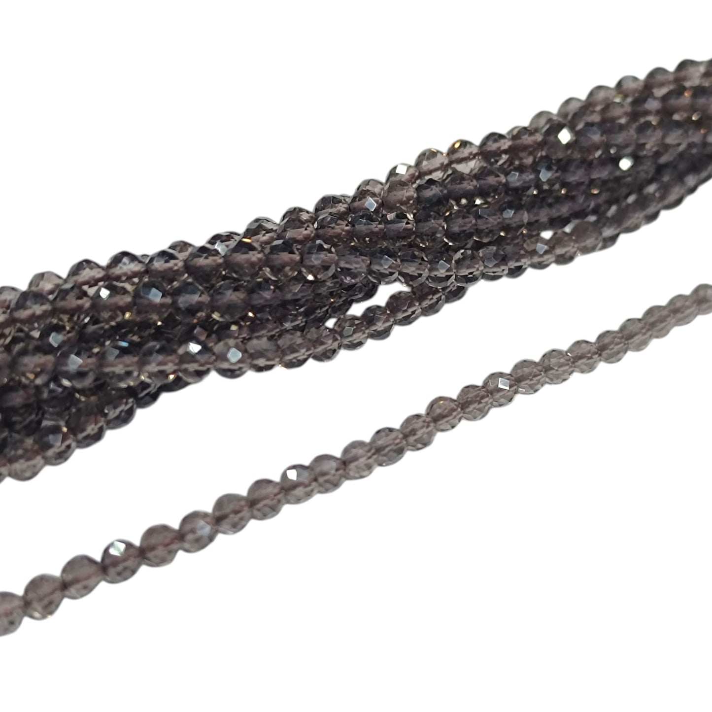 Tira Facetada 4 mm Cuarzo Ahumado 40564 Ref 40564