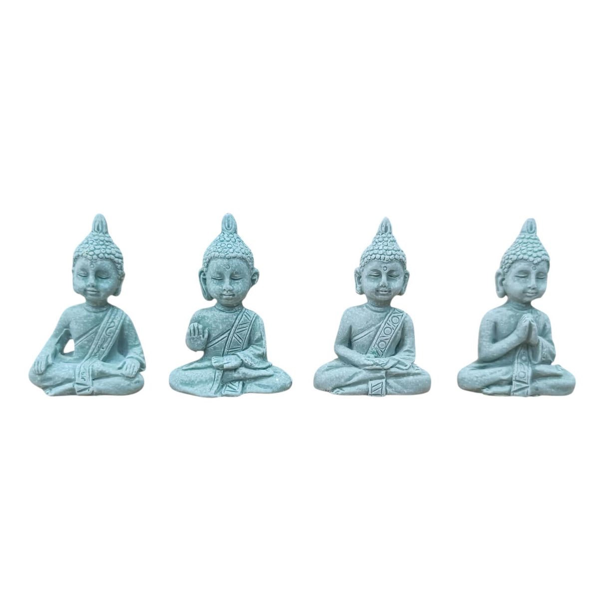 Juego Figura En Resina Buda 4 Unidades 6 Cms Aprox REF:600104541