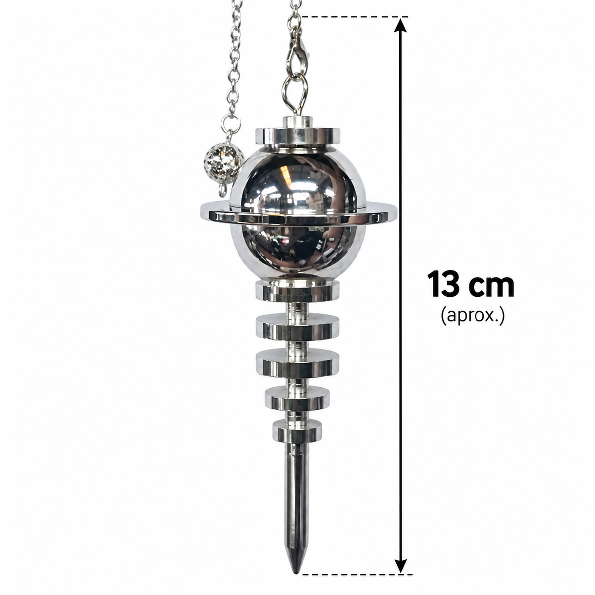 Pendulo Metal Color Plata Tamaño Grande 13 cms Aprox Ref: 600104532