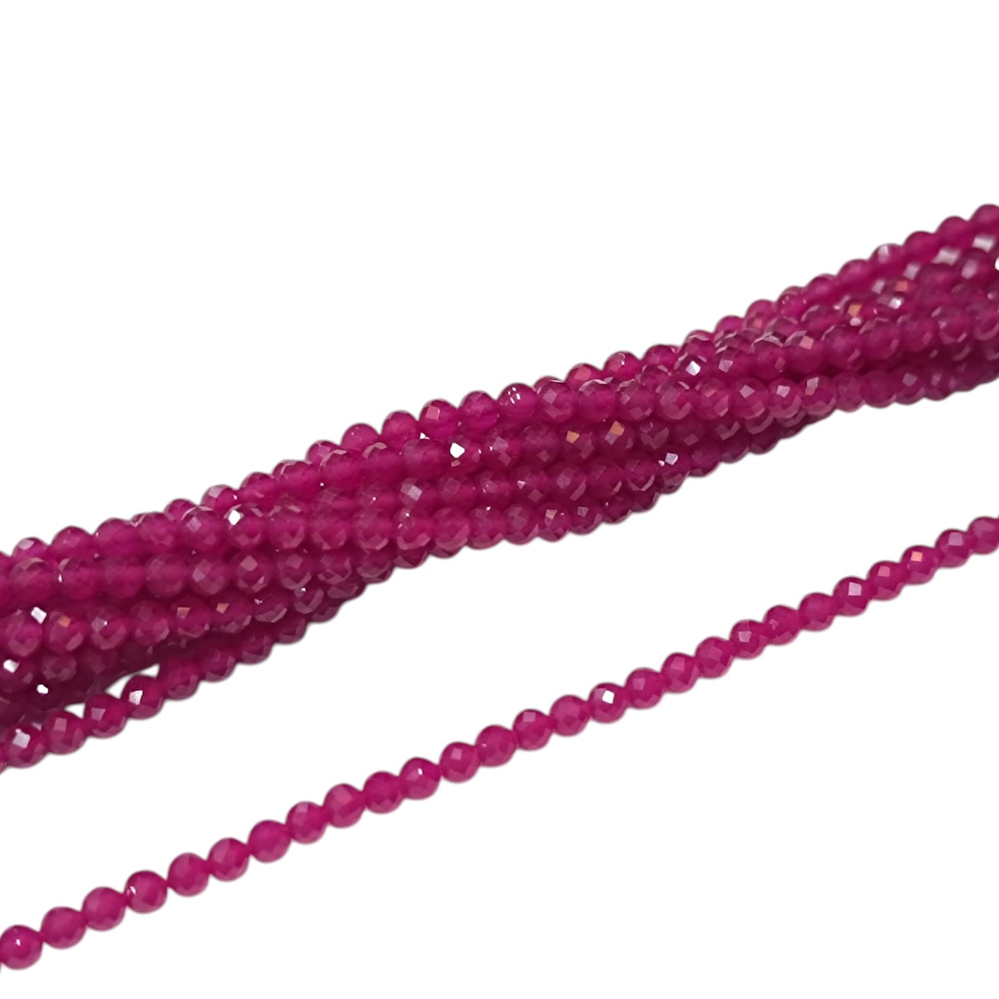 Tira Facetada Piedra Natural Rubi 3 mm Ref 45813