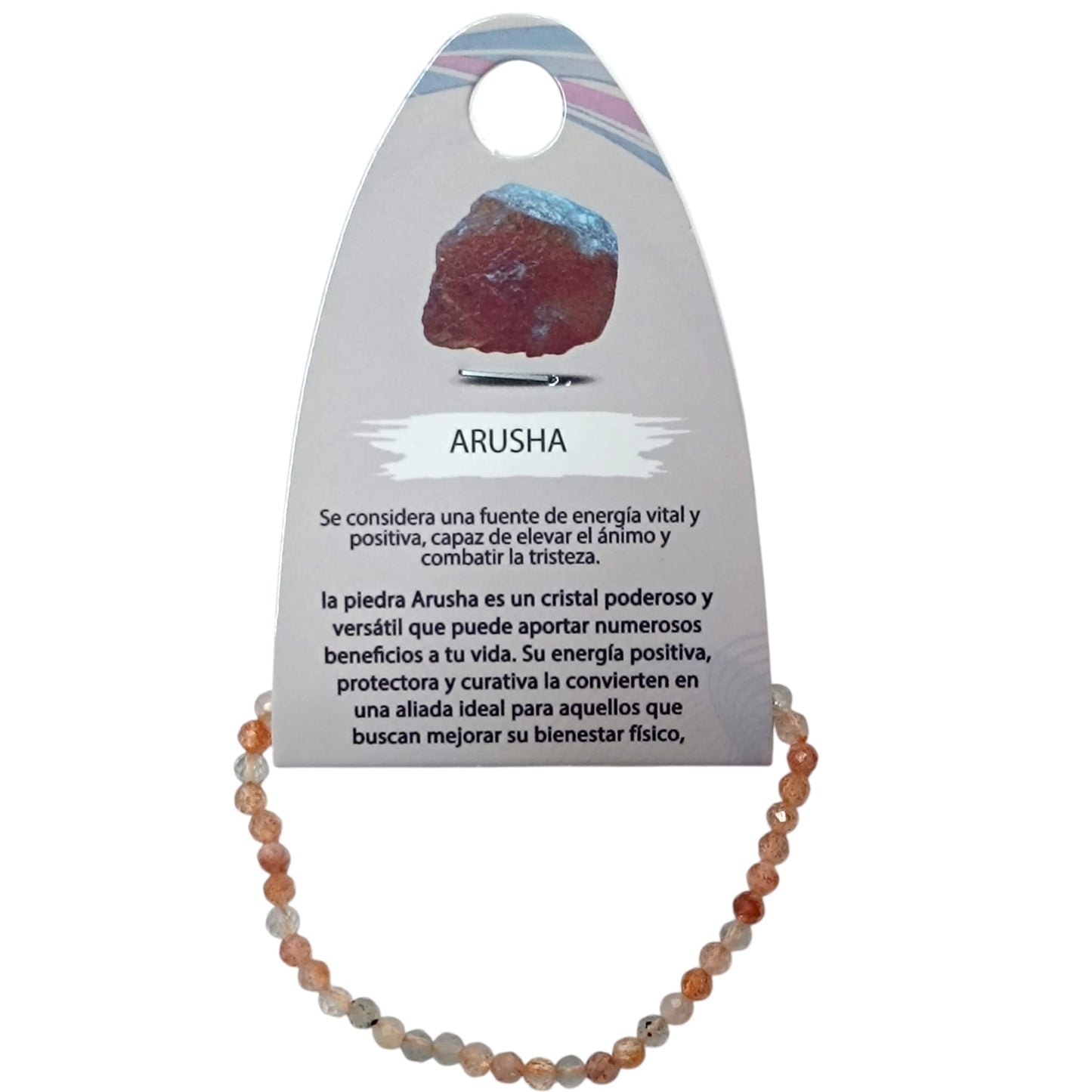Pulsera Facetada Infantil Piedra Arusha 3 mm 15,5 Cms Aprox 600604282