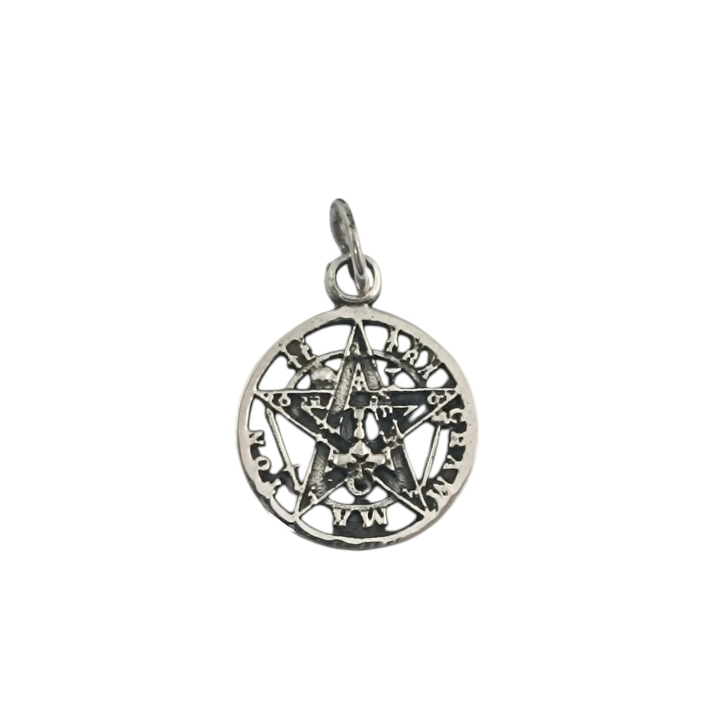 500303932 Colgante De Plata 925 Tetragramaton 14 mm Aprox