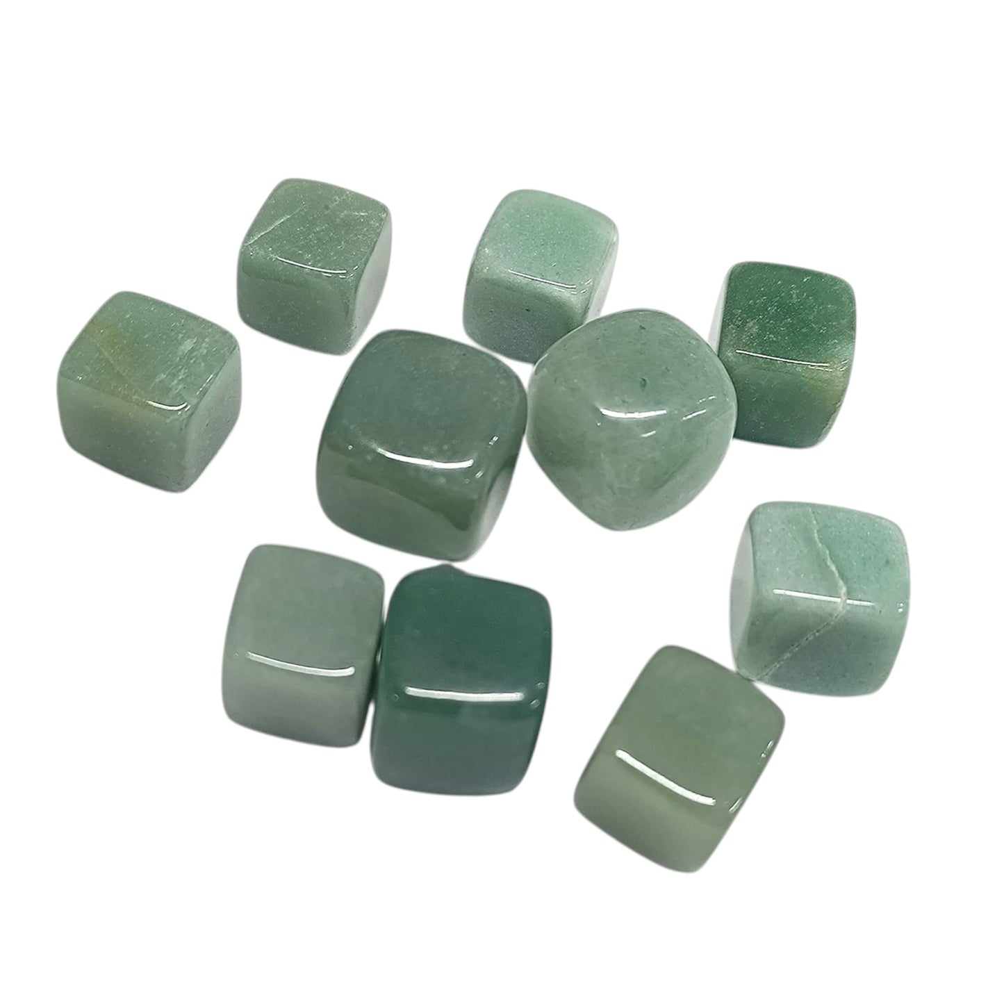 1114 Paquete 10 Unidades En Canto Rodado Aventurina Tamaños Variados 2 a 3 Cms Aprox