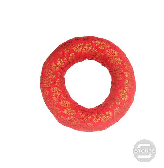 10081 Cojin Base En Rojo 12 Cms Aprox Para Cuenco Tibetanos