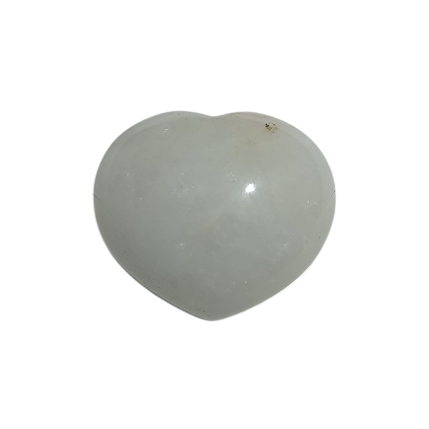 600104126 Corazón Mineral Cuarzo Blanco 4,5 Cms Aprox