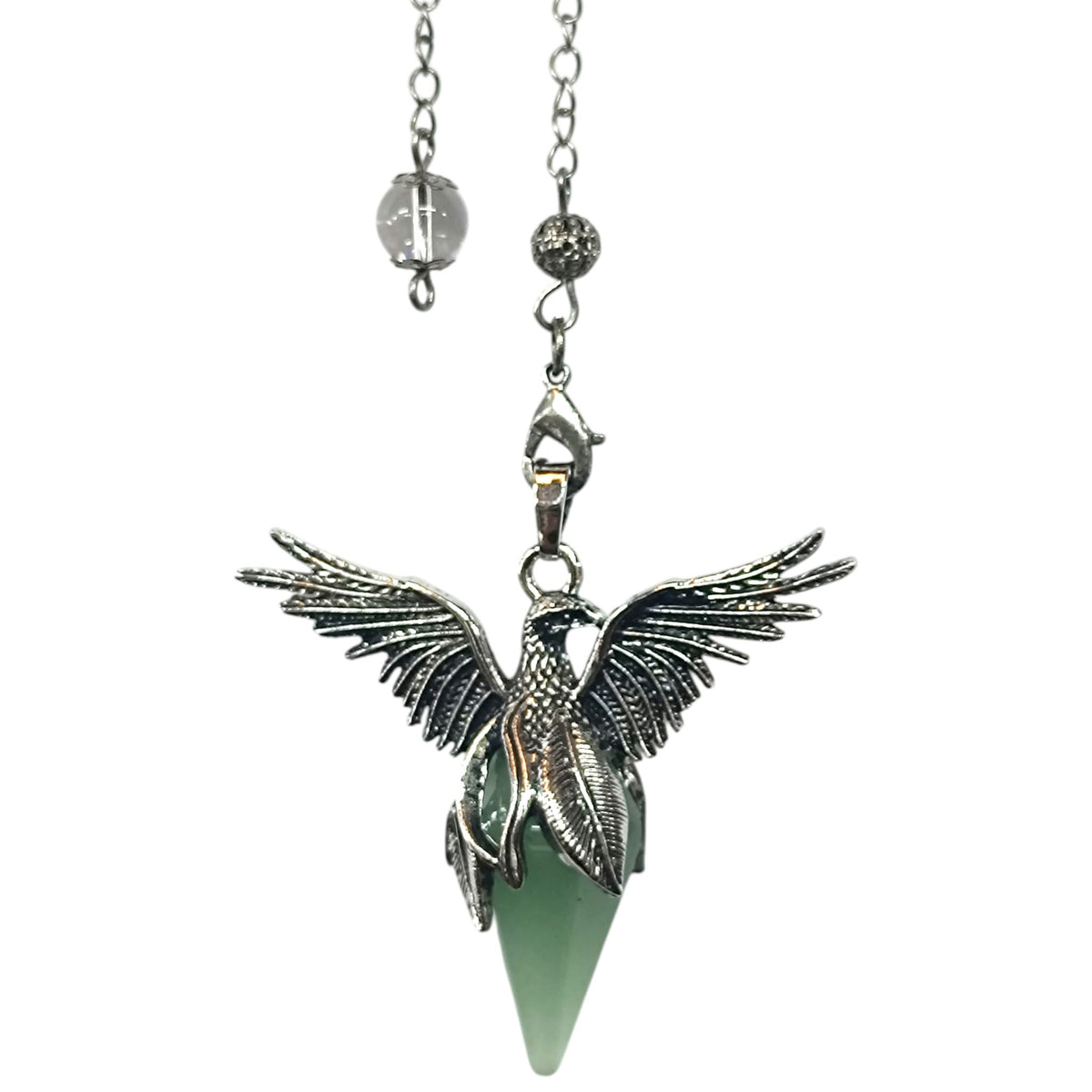 Pendulo Ave Fenix Con Piedra Natural Aventurina 5 Cms Aprox REF: 600104527