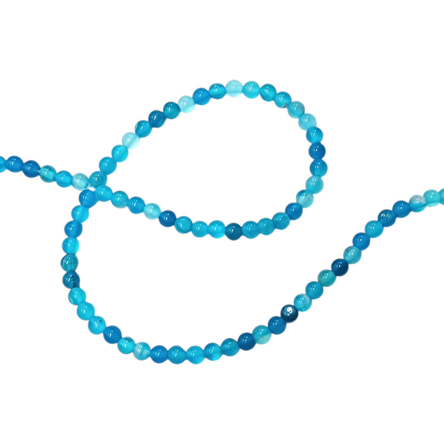 Tira Cuentas Piedra Agata Azul 4 mm REF: 44153-04