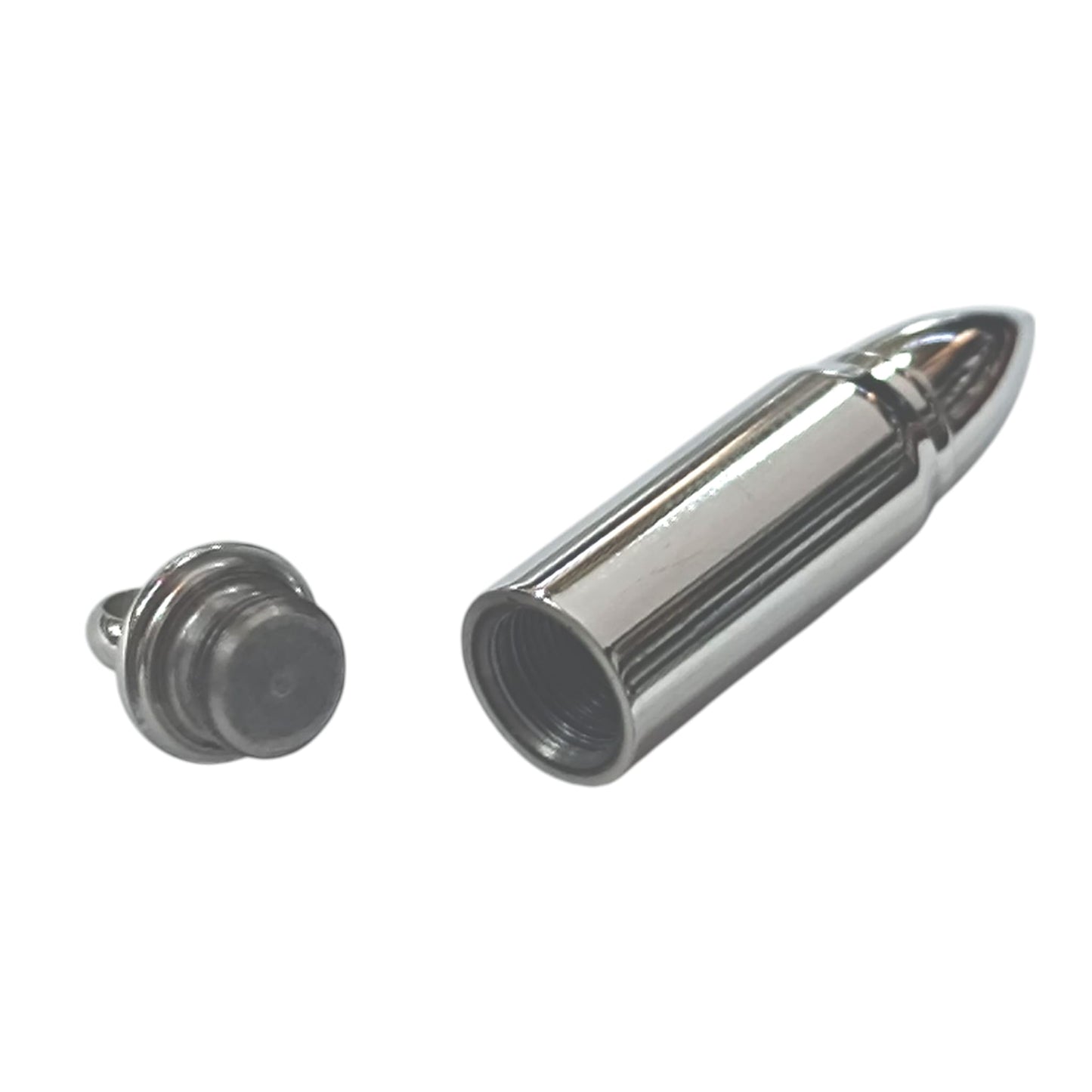 Colgante Acero Cofre Forma De Bala 5 Cms 600103459-05