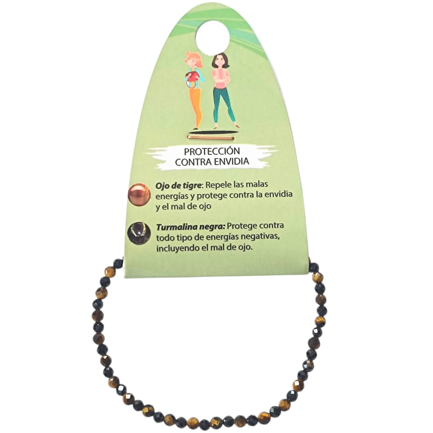 Pulsera Combinada Contra Envidia 3 mm Facetada REF: 70221