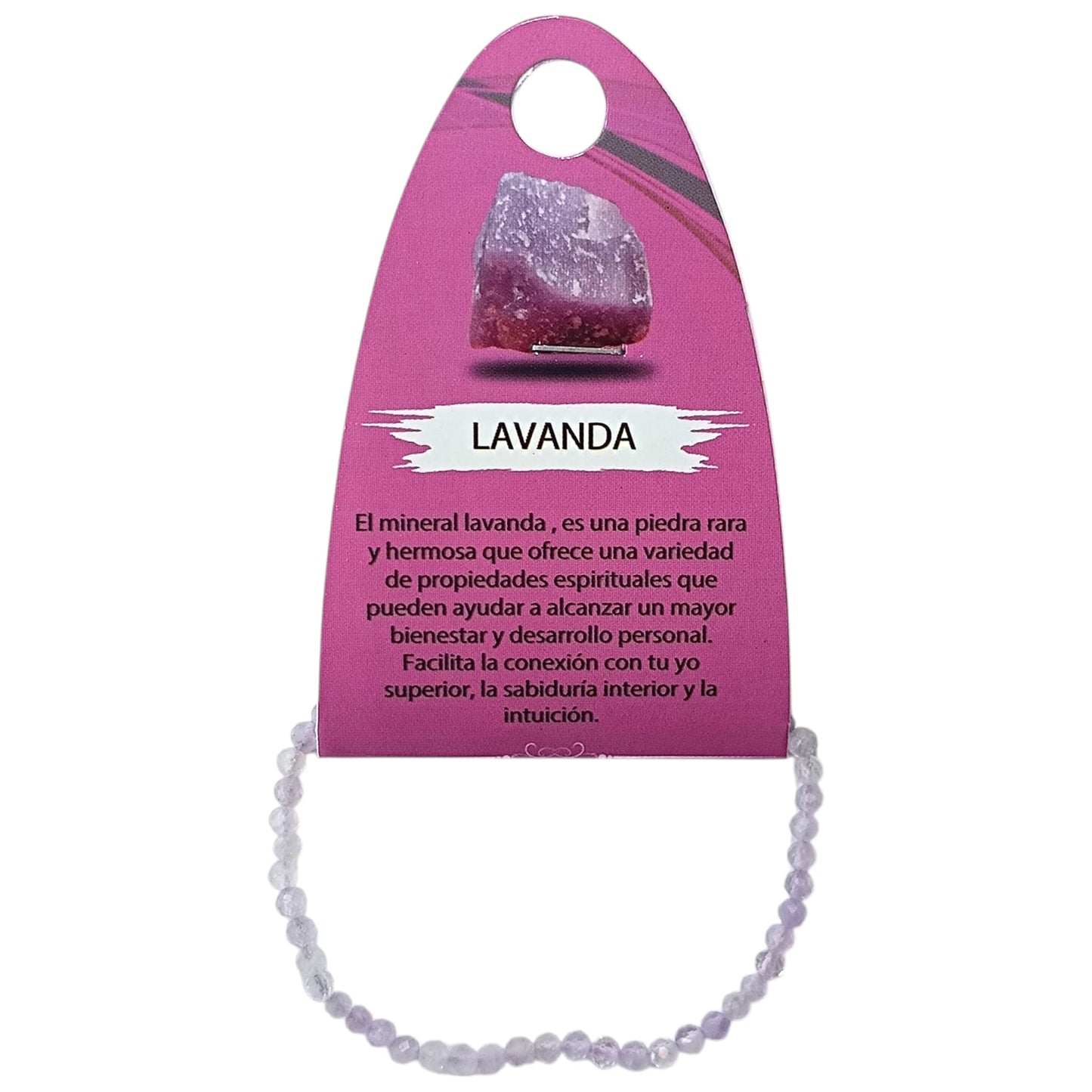 Pulsera Facetada Infantil Piedra Lavanda 3 mm 15,5 Cms Aprox 600604383