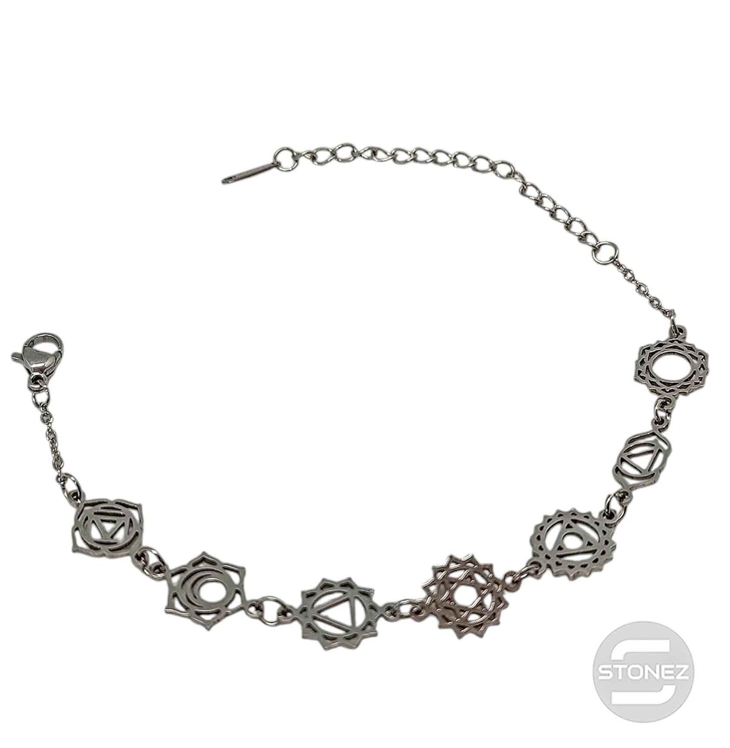 Pulsera Acero Simbolos Chakras