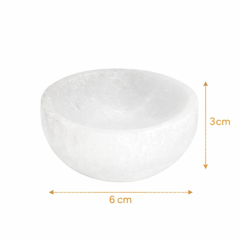 Mini Cuenco Selenita 6 Cms Aprox