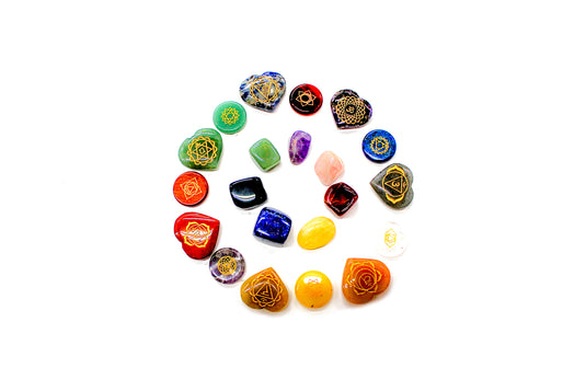 Juego de Piedras Siete Chakras