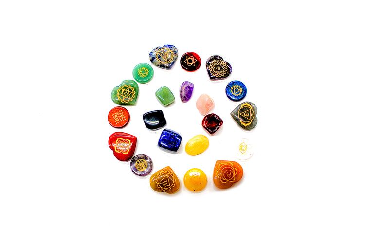 Juego de Piedras Siete Chakras