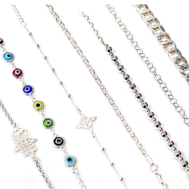 Pulseras plata lisa varios modelos