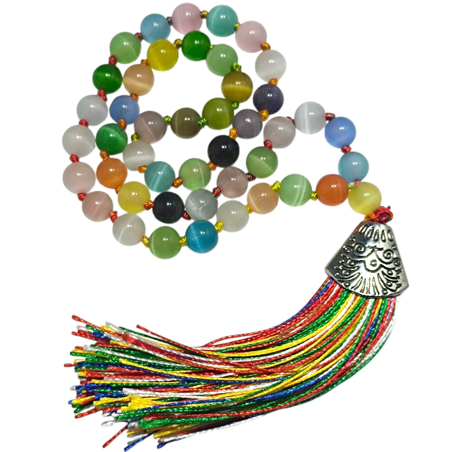 Codigo Sagrado 45 Cuentas Ojo De Gato Multi Bola 8mm 600101464-47