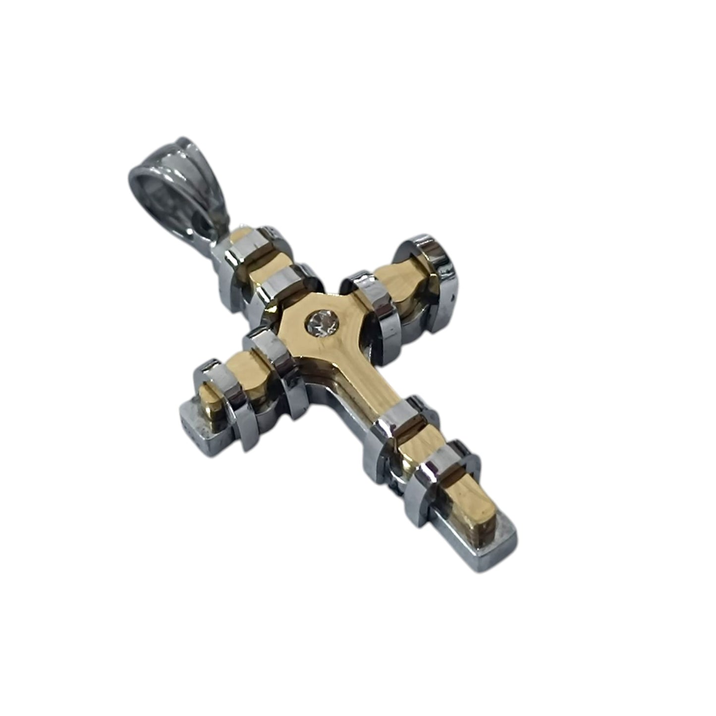 Colgante Acero Cruz 30 mm 600103461-10 - stonez