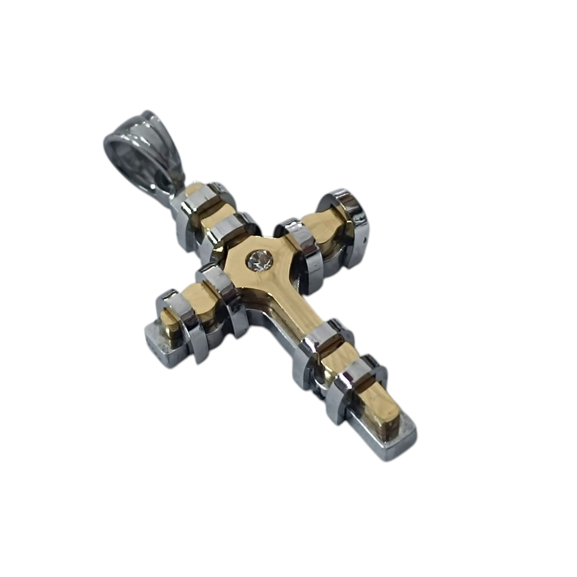 Colgante Acero Cruz 30 mm 600103461-10 - stonez