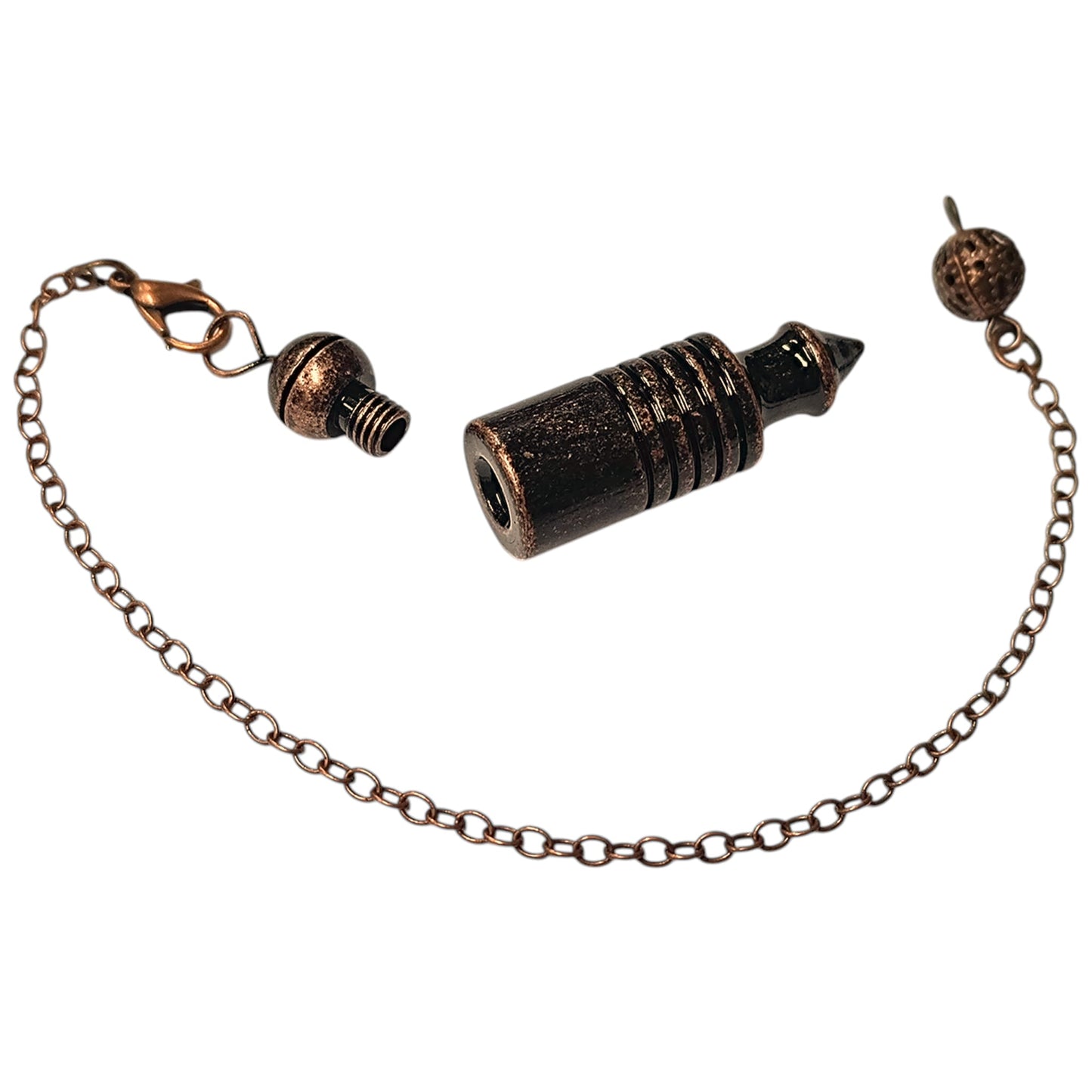 Pendulo Metal Color Bronce Parte Superior Con Rosca Para Testigo 600103554-04