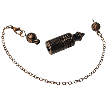 Pendulo Metal Color Bronce Parte Superior Con Rosca Para Testigo 600103554-04