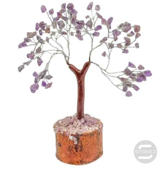 10102 Àrbol Bonsai de 100 piedras chip Amatista 15 Cms Aprox