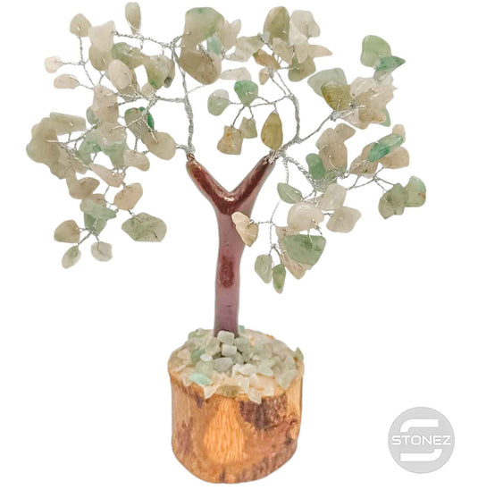 10102 Àrbol Bonsai de 100 piedras chip Aventurina Verde 15 Cms Aprox