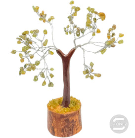 10102 Àrbol Bonsai de 100 piedras chip Olivina 15 Cms Aprox