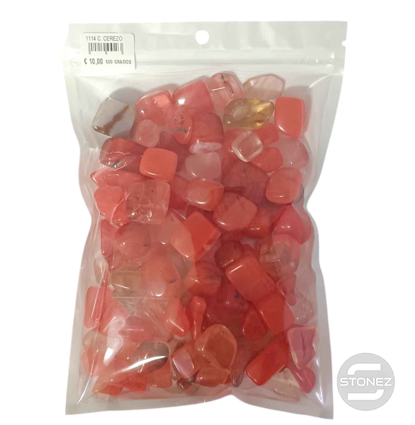 1114002 Paquete 500 Gramos En Canto Rodado C. Cerezo Tamaños Variados 2 a 3 Cms Aprox