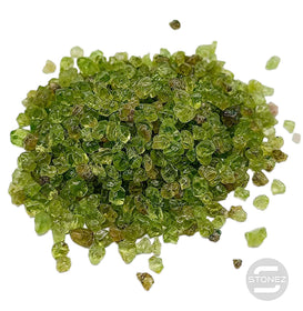 111401059-083 Bolsa 100 Gramos Piedra Chips Peridoto / Olivina 2 mm Aprox.