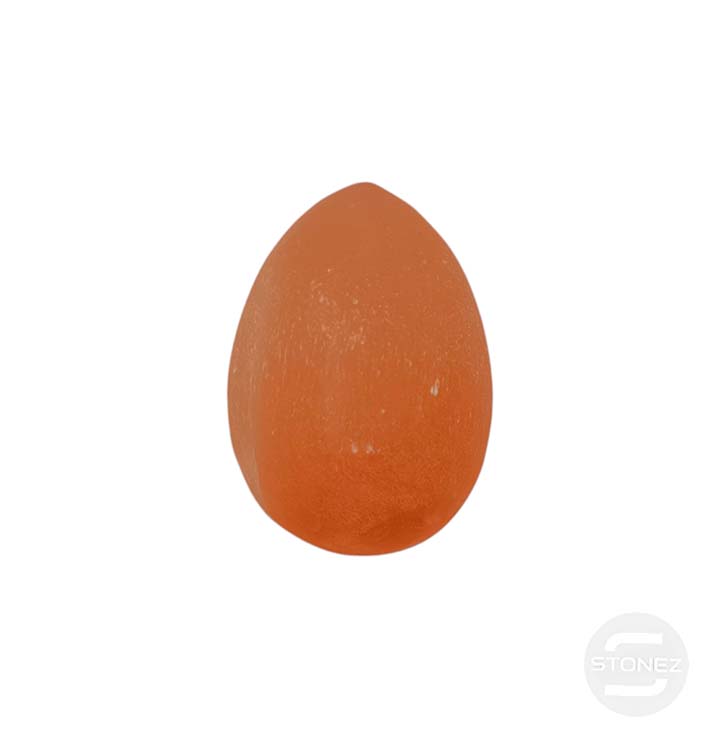 111401101 Huevo Mineral Selenita Naranja 5 a 6 Cms Aprox
