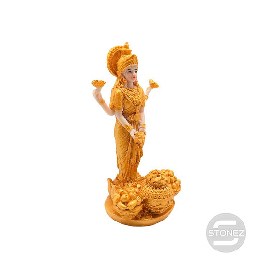 111601038 FIgura En Resina Diosa Laxmi 18X9 Cms Aprox.