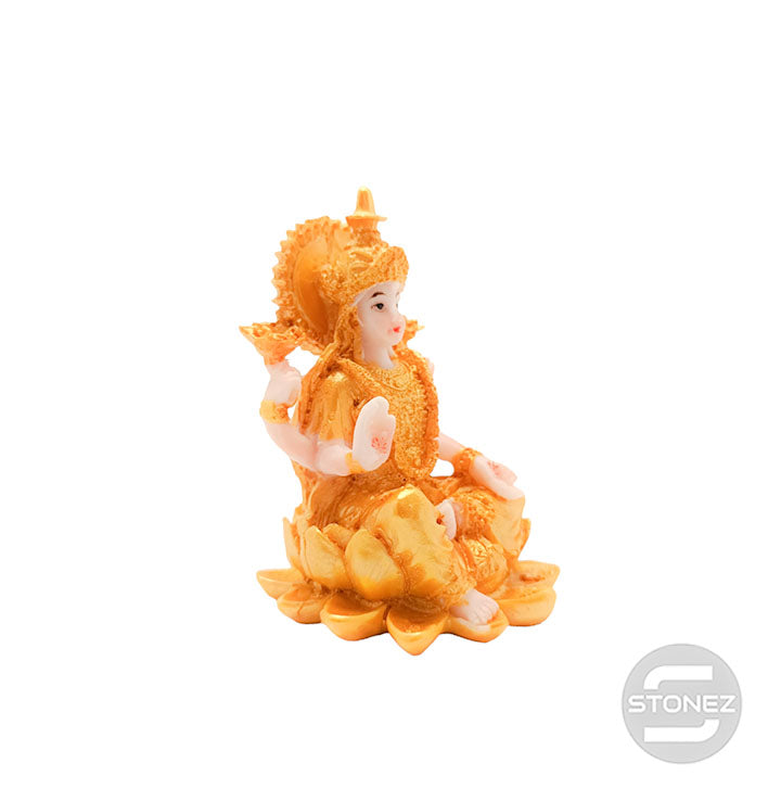 Carregue a imagem no visualizador da galeria, 111601039 FIgura En Resina Diosa Laxmi 10 X 6,5 Cms Aprox.
