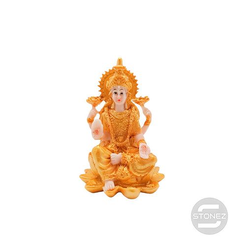 111601039 FIgura En Resina Diosa Laxmi 10 X 6,5 Cms Aprox.