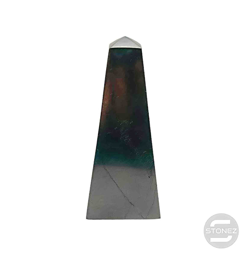 Cargue la imagen en el visor de la galería, 111901095 Obelisco En Piedra Natural Shungita 7 X 3 Cms Aprox.
