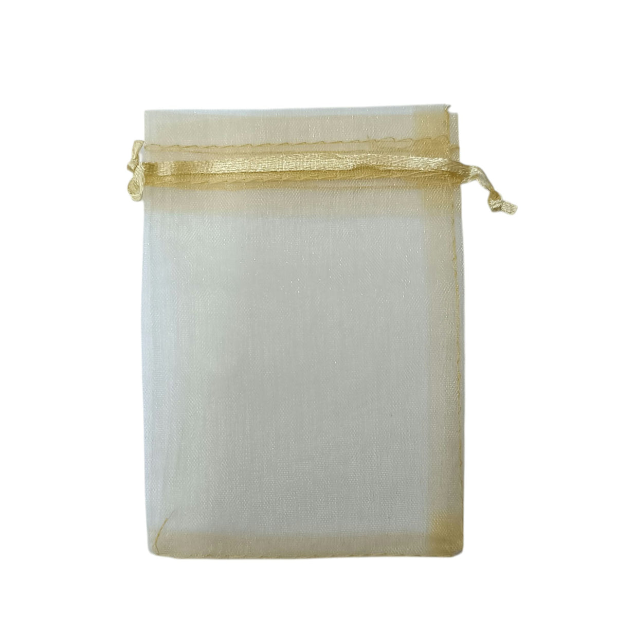 Paquete 100 Bolsas Organza Color Dorado 9x12 Cms Aprox 600104581