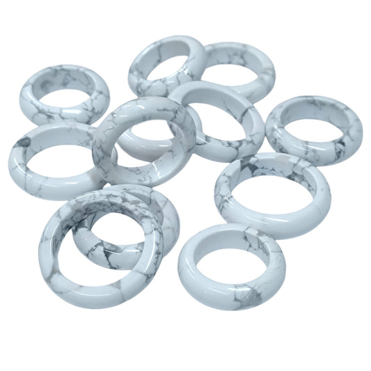 Paquete 12 Anillos Piedra Natural Howlie Tallas Surtidas 600103400