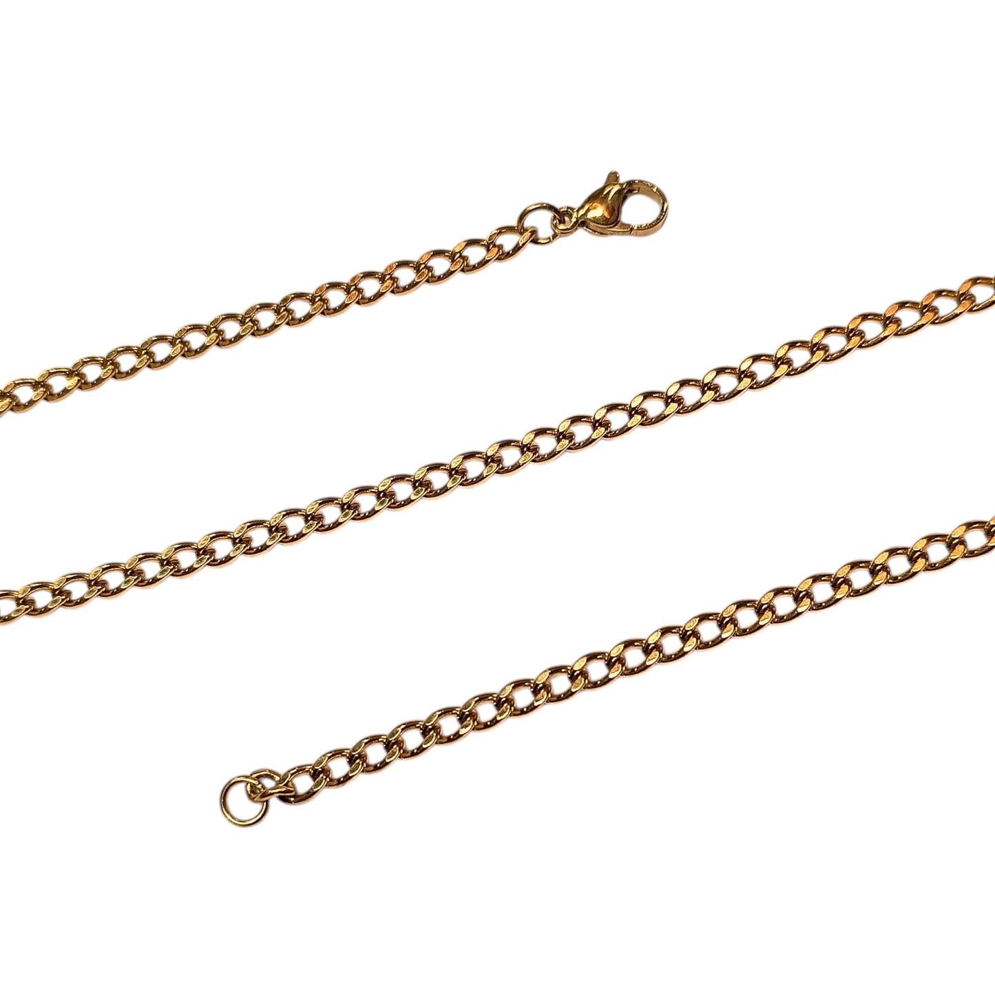 Cadena Acero Dorado 50 CMS Grosor 3,5X2 mm Aprox 600103595 BS40 - stonez