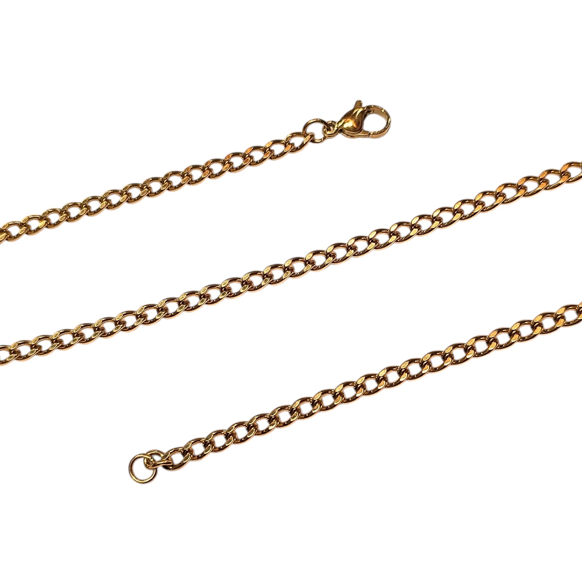 Cadena Acero Dorado 50 CMS Grosor 3,5X2 mm Aprox 600103595 BS40 - stonez