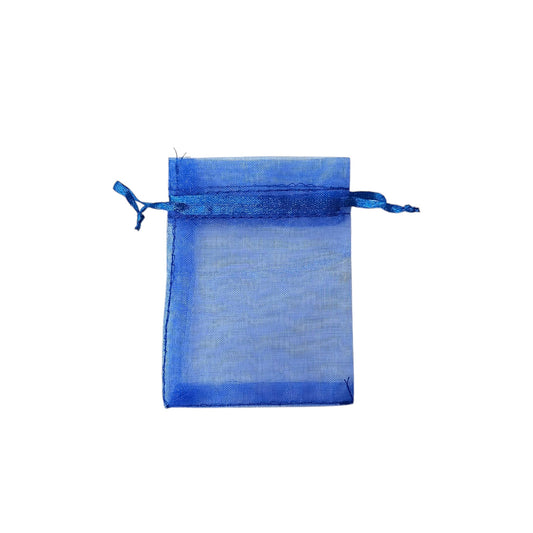 Paquete 100 Bolsas Organza Color Azul 7x9 Cms Aprox 600104580