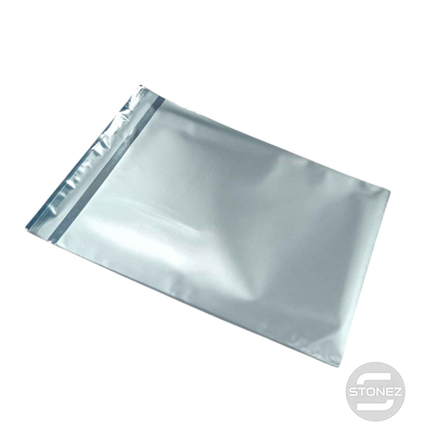 17908 Paquete De 100 Unidades Sobres Celofán Color Plata 10 X 12 Cms Aprox.