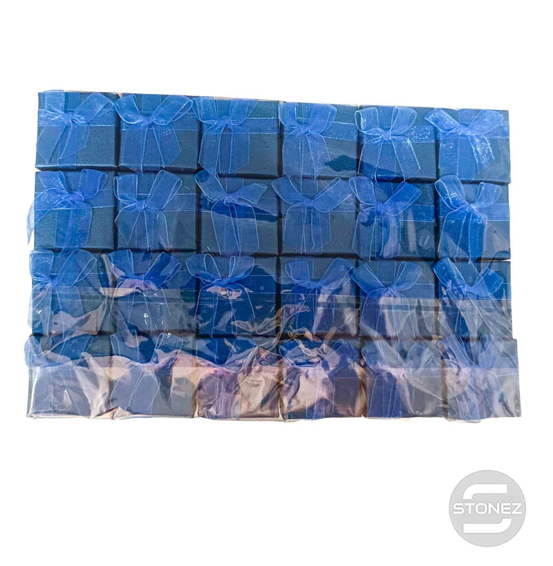 Cargue la imagen en el visor de la galería, 18819 Paquete 24 Cajitas De Regalo 4x4 PARA Anillos Color Azul
