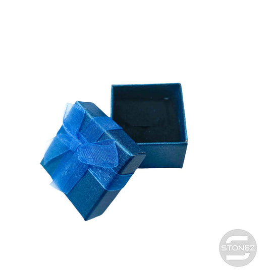 18819 Paquete 24 Cajitas De Regalo 4x4 PARA Anillos Color Azul