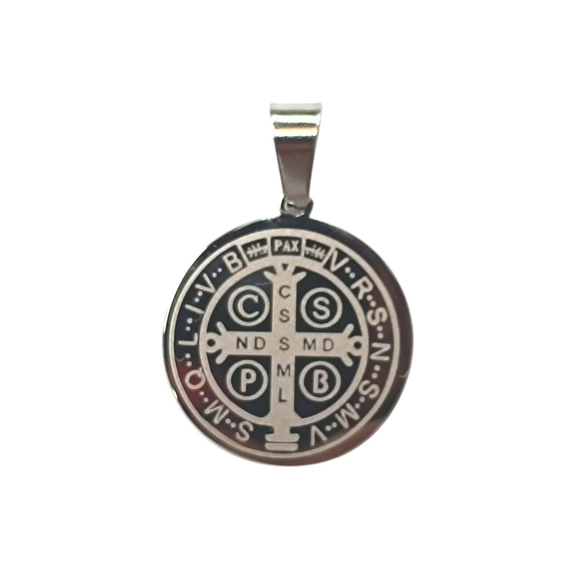 Colgante Acero Medalla San Benito 20 mm 60927-19
