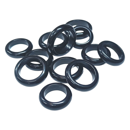 Paquete 12 Anillos Piedra Onix Tallas Surtidas 600103400