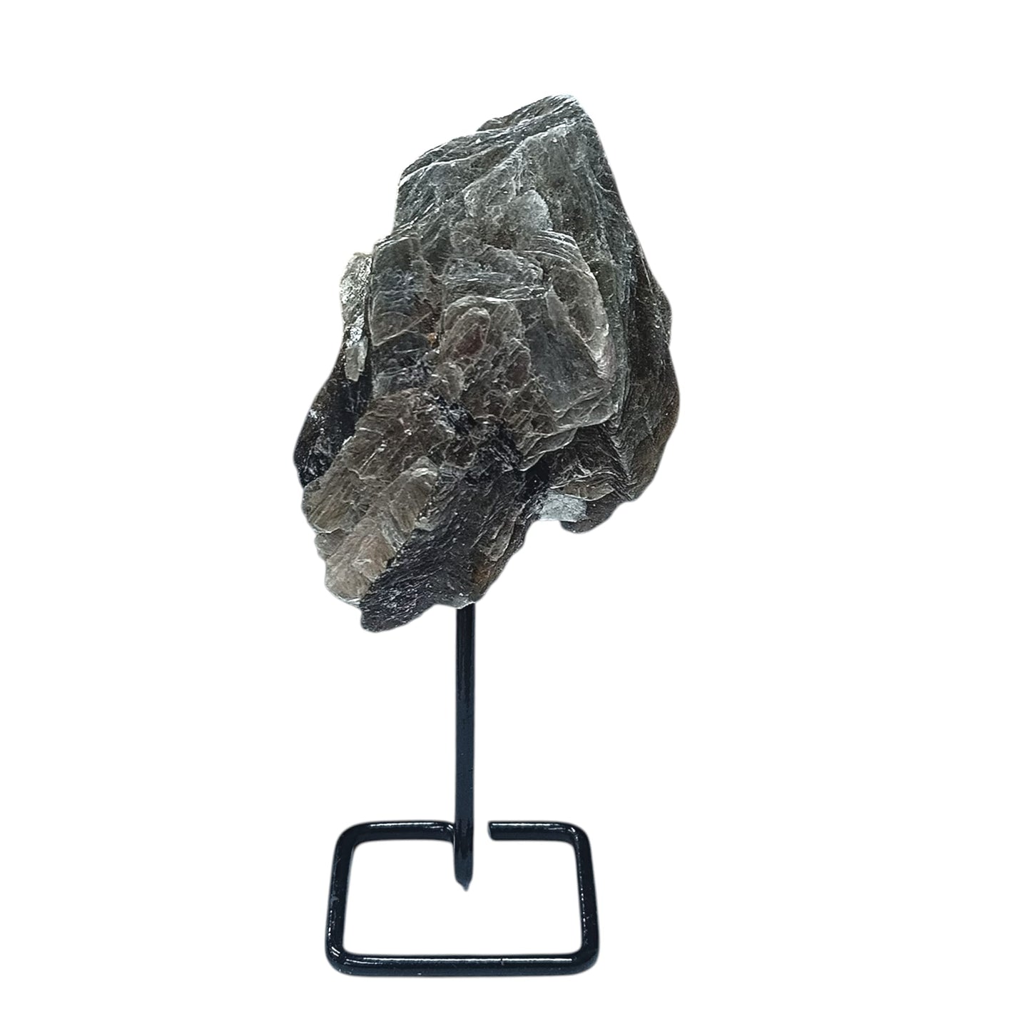Piedra Natural Mica En Bruto Con Base De Metal Altura 10 Cms Aprox (La Pieza Puede Ser Ligeramente Diferente A La Foto) Ref: 401004231