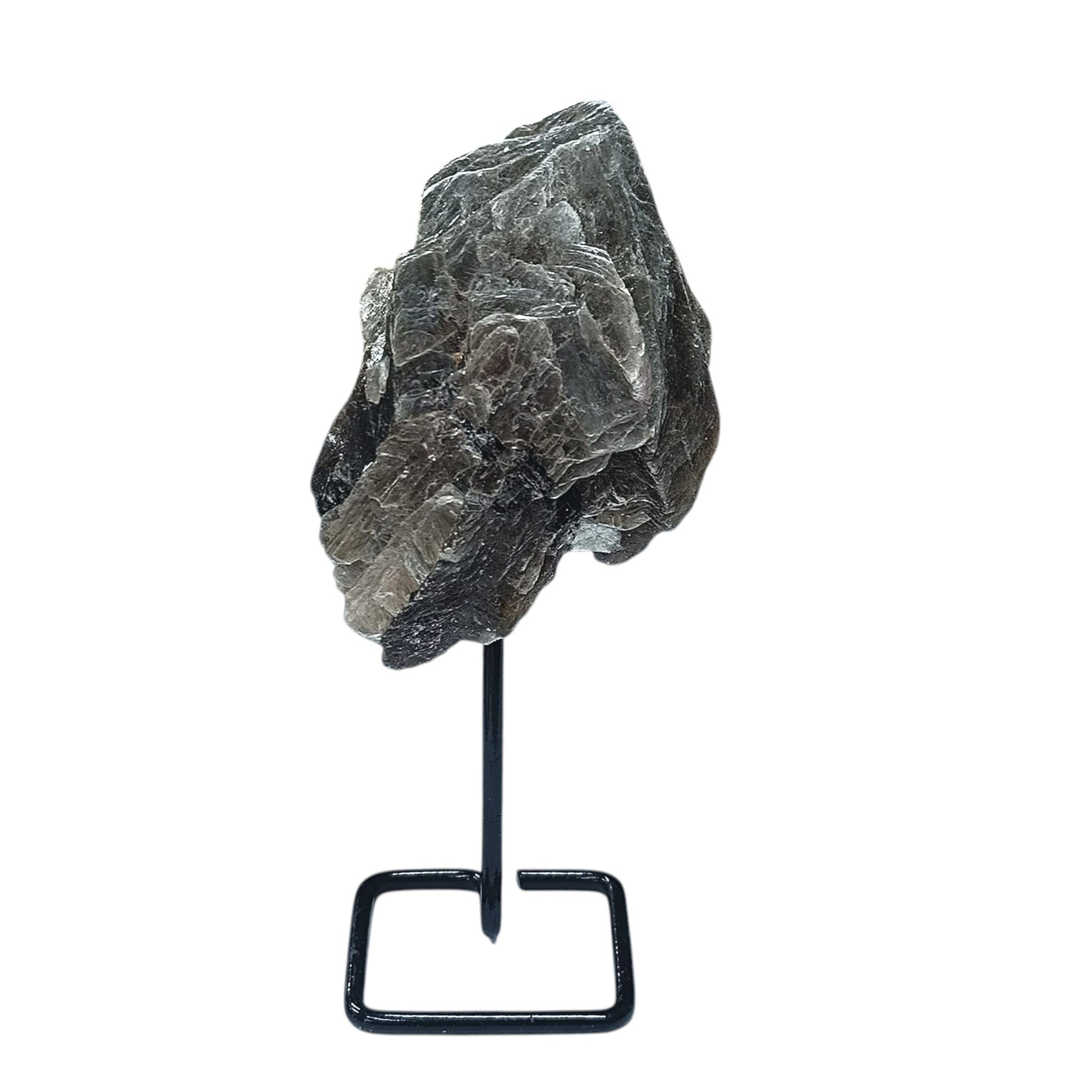 Piedra Natural Mica En Bruto Con Base De Metal Altura 10 Cms Aprox (La Pieza Puede Ser Ligeramente Diferente A La Foto) Ref: 401004231