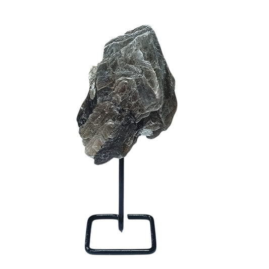 Piedra Natural Mica En Bruto Con Base De Metal Altura 10 Cms Aprox (La Pieza Puede Ser Ligeramente Diferente A La Foto) Ref: 401004231