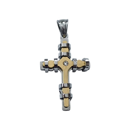 Colgante Acero Cruz 30 mm 600103461-10 - stonez